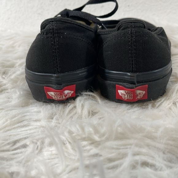 VANS Authentic Lace Low Top Skateboard Shoes All Black 721565 Sneakers M6 / W7.5 - Picture 7 of 13